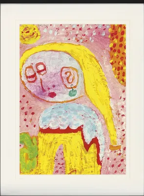 Produktbild von Paul Klee Gerahmtes Bild Mit Edlem Passepartout | Wand-Bilder | Im Bilderrahmen - Magdalena Vor Der Bekehrung, 1938 (80 x 60 cm)