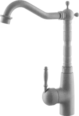 Produktbild von Küchenarmatur Retro Spültischarmatur Wasserhahn Küche Mischbatterie Vintage; grau