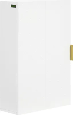 Image de Kleankin Armoire murale de salle de bain- meuble de rangement - avec étagère réglable - dim. 40L x 15l x 60H cm blanc