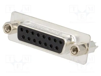 Produktbild von 1x D-Sub , Buchse weiblich PIN: 15 gerade THT L77SDAH15SOL2RM8 D-Sub-Stecker und -Bu