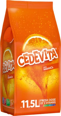 Produktbild von Cedevita Orange (narandza) 9 Vitamine, Instant Pulver Vitamin Getränke 900g, macht 11,5L Saft alkoholfreie