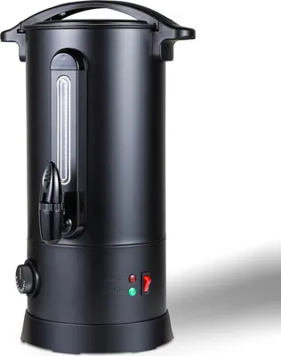 Image de TolleTour Chaudière à vin chaud 1800W Distributeur de boissons chaudes 10L Bac de récupération,robinet de sortie,thermostat,protection contre la surchauffe Noir