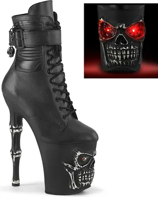 Obrázok produktu pre RAPTURE-1020STR-LT Dámske lodičky Pleaser, Black Matt , EU 38, US 8