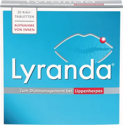 Produktbild von Lyranda Kautabletten bei Lippenherpes, 20 St. Tabletten