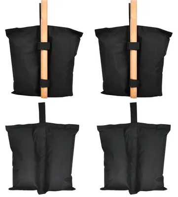 Imagen del producto de Solidchoice - Juego de 4 bolsas de arena impermeables para tienda de campaña y pérgola
