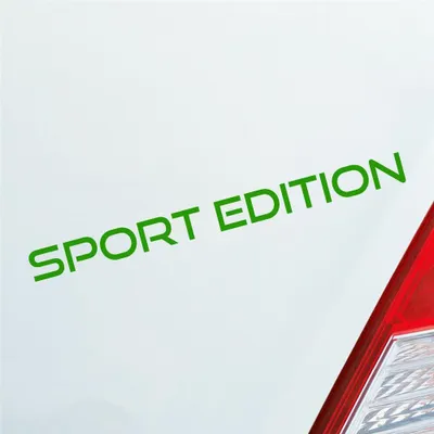 Produktbild von Auto Aufkleber Sport Edition Rennauto Racecar schnell 19x20 cm Hellgrün Sticker Heckscheibenaufkleber
