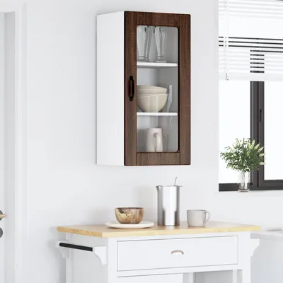 Productafbeelding van vidaXL Wandkast LUCCA, bruineikenlook, 40 x 31 x 80 cm, houtvezel