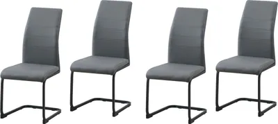 Produktbild von Schwingstuhl 4er Set Polyurethangrau SallyP HTI-Line