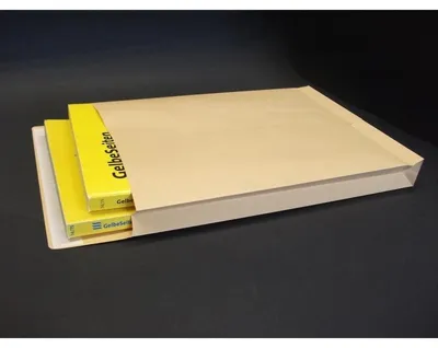 Produktbild von Faltentaschen 250x353x40mm B4 150g/qm haftklebend VE=250 St. braun