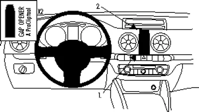Produktbild von Brodit ProClip Fahrzeughalter 854804 - Mittelbefestigung - Audi A3 13-20, Audi S3 13-20, Audi S3 13-19 und weitere