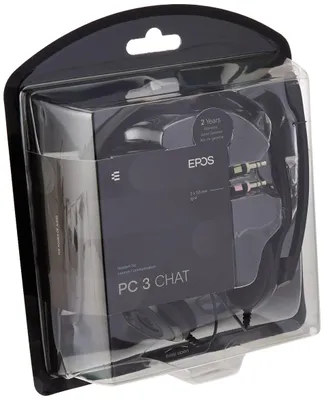 Productafbeelding van PC 3 CHAT, kabelmodel, geschikt voor kantoor/callcenter, frequentiebereik 42 - 17000 Hz, gewicht 77 g, hoofdtelefoon met microfoon, kleur zwart
