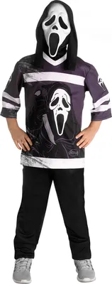 Produktbild von Eishockey Ghostface Kinderkostüm Kindergröße: 128-140