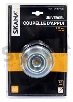 Produktbild von Stützschale aus Stahl ø: 85 mm für Rückentrimmer. Bohrung: 10 mm.