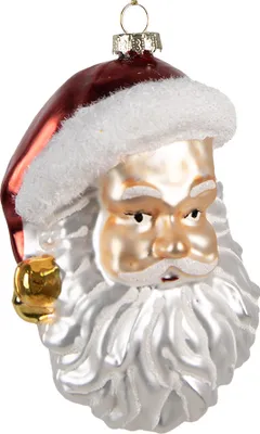 Obrázek produktu pro Clayre & Eef Vánoční ozdoba Father Christmas 12 cm bílé sklo