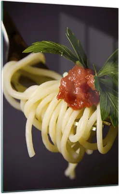 Produktbild von Bilder auf glas - Einteilig - Italien pasta spaghetti - 70x100cm - Glasbilder - Wandbilder - Bilder - zum Aufhängen bereit - Wanddekoration aus Glas - Glas Bilder - Wandbild auf Glas - GPA70x100-1307