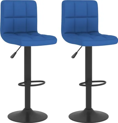 Obrázek produktu pro vidaXL Barová židle 2 ks. Modrá látka