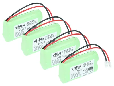 Produktbild von vhbw 4x Akkupack aus 2x AA Mignon für diverse Geräte (2000mAh, 2,4V, NiMH)