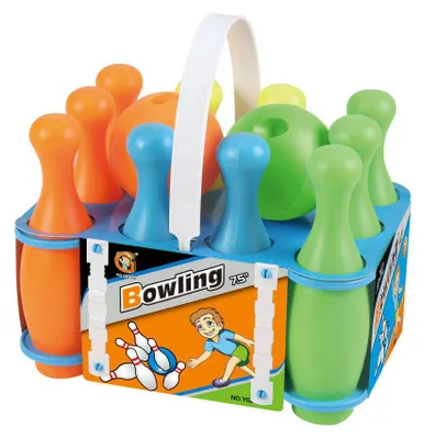 Produktbild von Bowlingset Spielzeug bunt Kunststoff für Kinder ab 3 Jahren