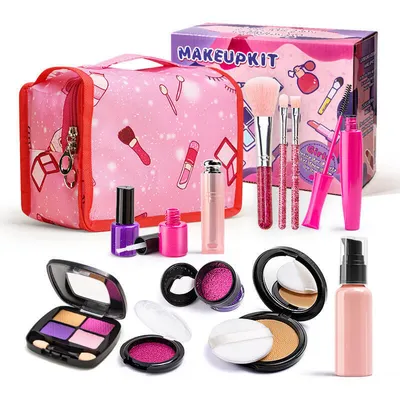 Immagine prodotto di Set di cosmetici per bambini + borsa per cosmetici 14 pezzi