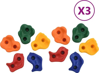 Image de Pierres d'escalade 30 pcs PE Multicolore