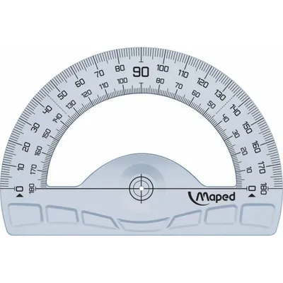 Produktbild von Maped 242180, Halbkreis, Blau, Durchscheinend, Kunststoff, 120 mm, Hängetasche, 1 Stück(e)
