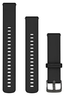 Produktbild von Garmin 010-12932-01, Band, Smartwatch, Schwarz, Garmin, Captain Marvel vívoactive 4S vívomove 3S, Silikon