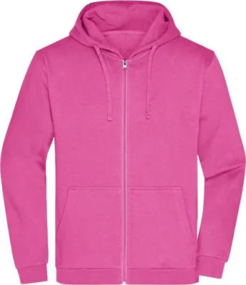 Produktbild von Klassische Sweatjacke mit Kapuze pink, Gr. XXL