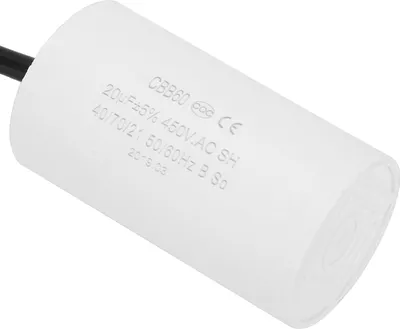 Produktbild von CBB60 Motorstartkondensator 450V 20uF Mikrofarad-Kondensator mit Drahtleitung