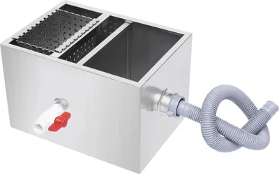Obrázok produktu pre Odlučovač tukov – pod drezom – kapacita 20 l – nerezová oceľ – pre komerčné kuchyne/reštaurácie