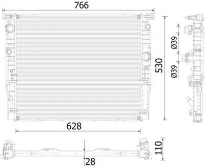 Produktbild von MAHLE CR 939 000P Kühler Wasserkühler Motorkühler für BMW 5 Touring (G31) 5 Limousine (G30, F90) 7 (G11, G12)