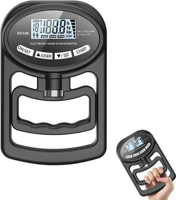 Zdjęcie produktu dla Elektroniczny dynamometr ręczny 120 kg, czarny
