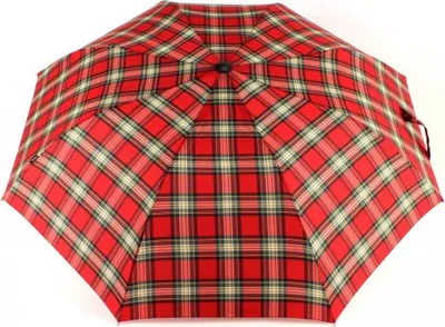 Produktbild von Knirps Taschenregenschirm Regenschirm Topmatic SL Check Red rot