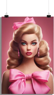 Produktbild von Barbie Poster - Pink Poster - Kinderzimmer Poster - Klassisches Poster - 51x71cm - Perfekt zum Einrahmen