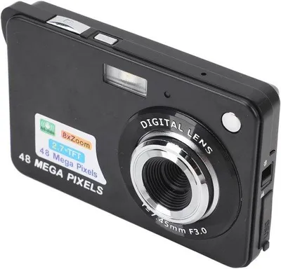 Obrázok produktu pre Digitálny kompaktný fotoaparát s rozlíšením 48 MP, 4K, 8-násobným zoomom, stabilizáciou obrazu, automatickým zaostrovaním, rozmazaním tváre, farebnými filtrami, vreckový fotoaparát