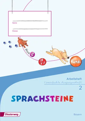 Produktbild von SPRACHSTEINE Sprachbuch 2 Arbeitsheft 2 VA . Vereinfachte Ausgangsschrift. Arbeitsheft + Beilage Wörterkasten. Bayern
