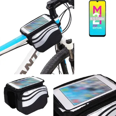 Produktbild von K-S-Trade Rahmentasche Fahrrad-Halterung kompatibel mit Samsung Galaxy M21 2021 Rahmenhalterung Fahrrad Handyhalterung Fahrradtasche Handy Smartphone
