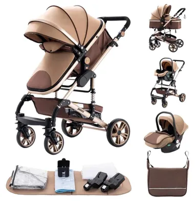 Obrázek produktu pro Kočárek, systém 3 v 1, kompaktní design, 739 KHAKI