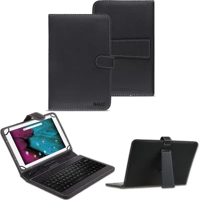 Produktbild von Tastatur Tasche für XGODY P60 / P60 Pro Keyboard USB Hülle QWERTZ Case 10.1 Zoll Cover