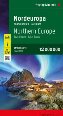 Image de Europe du Nord 1:2 000 000 / carte routière