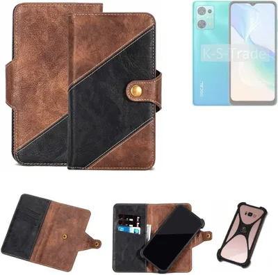 Produktbild von K-S-Trade Handyhülle Schutzhülle Bookstyle Case kompatibel mit Blackview Oscal C30 Pro Klapphülle Cover Hülle Schutztasche 1x