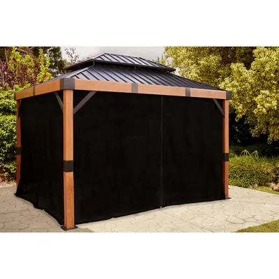Obrázek produktu pro Sada záclon Sojag vhodná pro Fontana 1012 černý polyester