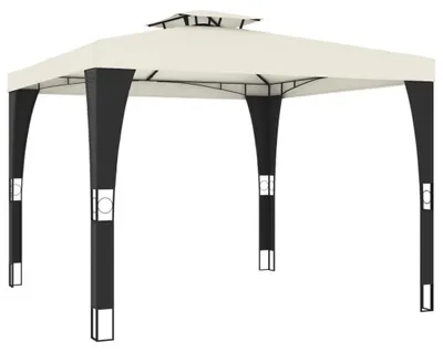 Productafbeelding van Tuinkamer - Tuinpaviljoen - Tuinoverkapping - Tuinhoek - 2,98x2,98 m - Weerbestendig Stalen Frame