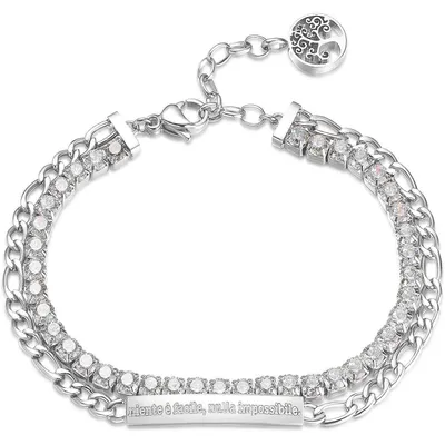 Image de Bracelets Bracelet à maillons Brosway en argent Collection Desideri - femme