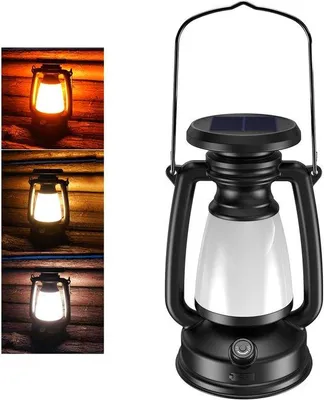 Zdjęcie produktu dla Lampa kempingowa na energię słoneczną – 1200 mAh – 3 tryby pracy – wodoodporna – do wypraw na świeżym powietrzu