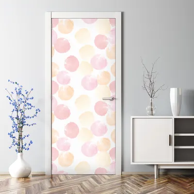 Produktbild von Dekorative Aufkleber selbstklebend Klebefolie Türaufkleber Türposter Lila Orchideen 70 x 200 cm