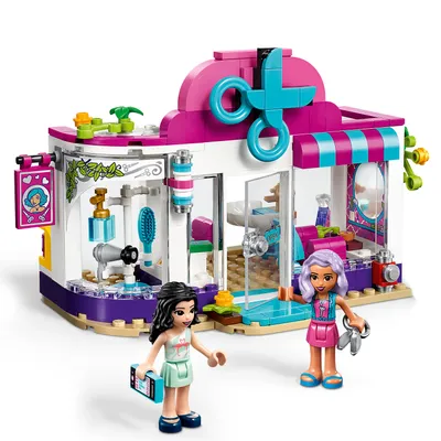 Produktbild von LEGO 41391 Friends Friseursalon von Heartlake City Set mit Mini Puppe Emma, Friseur Spielzeug ab 6 Jahren