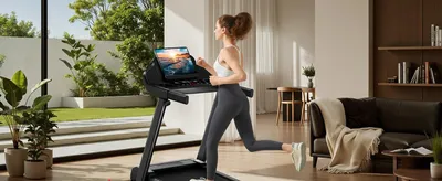 Zdjęcie produktu dla Bieżnia SF20 – składana bieżnia z uchwytem – nachylenie 15% – prędkość do 12 km/h – nośność do 136 kg – do użytku w domu i biurze