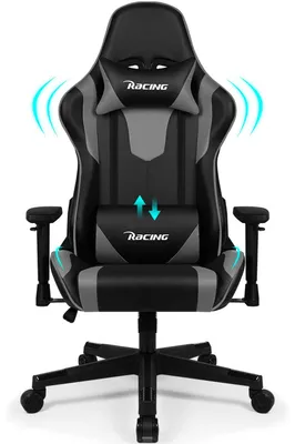 Zdjęcie produktu dla Krzesło gamingowe - Krzesło biurowe - Ergonomiczne krzesło - Regulowane (od 90° do 170°)