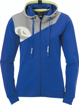 Produktbild von Kempa CORE 2.0 KAPUZENJACKE WOMEN XL royal/dark grau melange