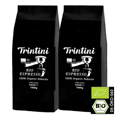 Produktbild von Trintini Organic Espresso Kaffeebohnen 2x1000g